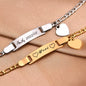 Personalized Engraved Couple Bar Bracelet Set | His & Hers