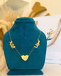 Personalized Arabic Name Heart Necklace – Gold